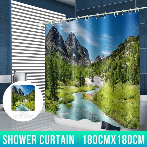 180x180cm bathroom set waterproof shower curtain bath cover bathroom decor mountain landscape style
180x180cm bathroom set waterproof shower curtain bath cover bathroom decor mountain landscape style