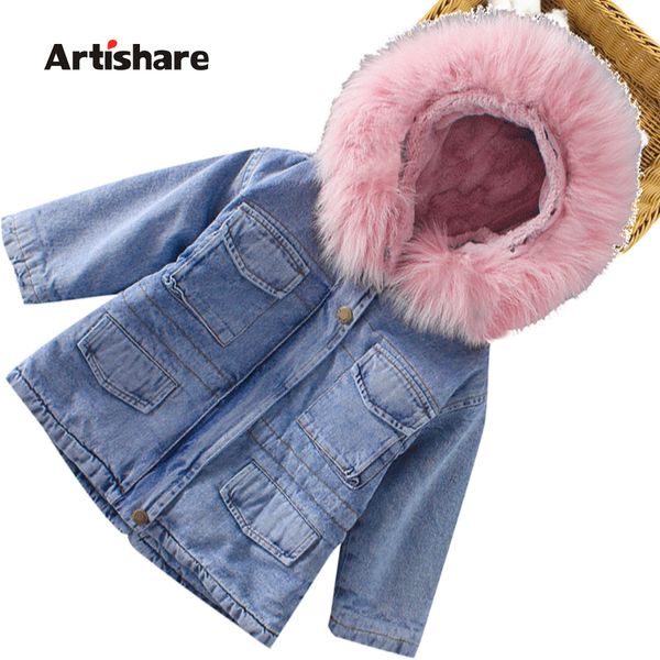girls denim jacket fur hoodies coat girl thick warm childrens' jacket outerwear autumn winter kids clothes girl lj201125, Blue;gray
girls denim jacket fur hoodies coat girl thick warm childrens' jacket outerwear autumn winter kids clothes girl lj201125, Blue;gray