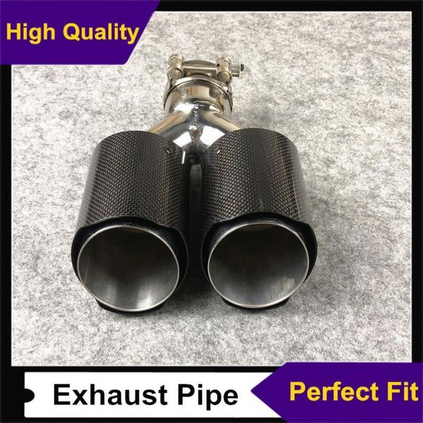1 piece y style universal car glossy carbon fiber exhaust end pipe auto double nozzles exhaust tip muffler1
1 piece y style universal car glossy carbon fiber exhaust end pipe auto double nozzles exhaust tip muffler1
