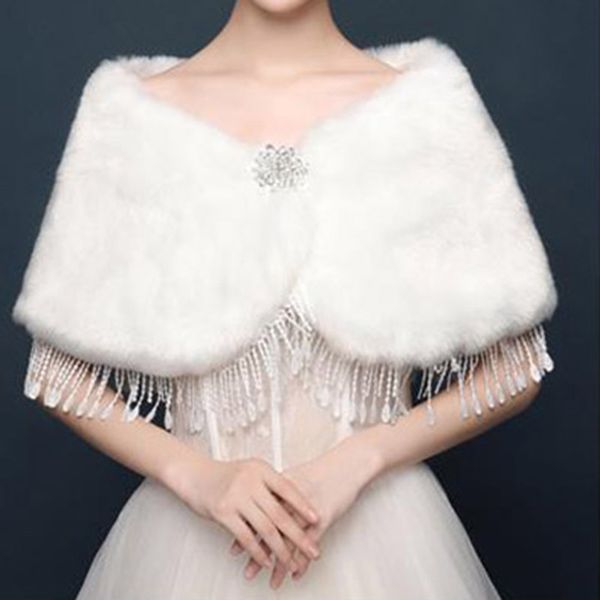 2021 bridal winter warm cape fur shawl wedding outerwear bolero wrap cape stole women jacket coat shrug for party dresses bd011, White
2021 bridal winter warm cape fur shawl wedding outerwear bolero wrap cape stole women jacket coat shrug for party dresses bd011, White
