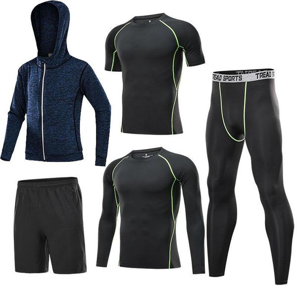running sets 5 pieces kids men's sport suit jogging basketball underwear sportswear gym tights soccer tracksuit training clothes, Black;blue
running sets 5 pieces kids men's sport suit jogging basketball underwear sportswear gym tights soccer tracksuit training clothes, Black;blue