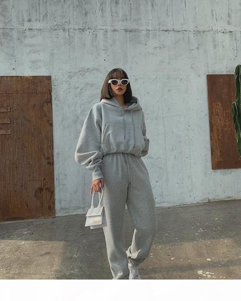 autumn winter streetwear women joggers 2 piece sets hooded sweatshirt pants two piece set tracksuit fleece outfits sweatpants, White
autumn winter streetwear women joggers 2 piece sets hooded sweatshirt pants two piece set tracksuit fleece outfits sweatpants, White