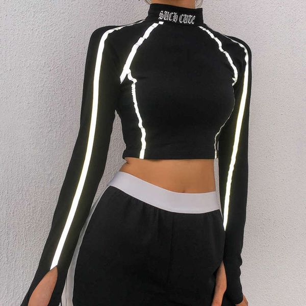 new wear ins style personalized 2020 reflective long sleeve printed t-shirt for women's sports bottom jacket, Black;gray
new wear ins style personalized 2020 reflective long sleeve printed t-shirt for women's sports bottom jacket, Black;gray