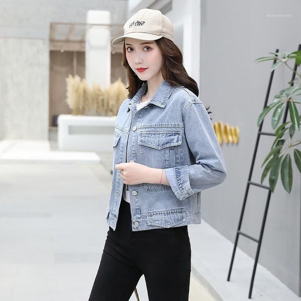 2021 spring new products korean-style slim fit versatile cowboy short jacket /401, Black
2021 spring new products korean-style slim fit versatile cowboy short jacket /401, Black