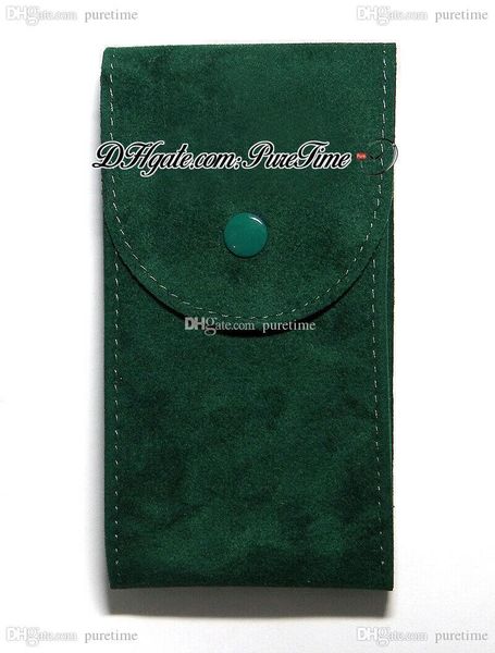 2020 new v3 perpetual green watch jewelry flannel travel bag collection bag 70mm x 130mm 126234 116500 116610 126600 watches puretime cheap, Black;blue