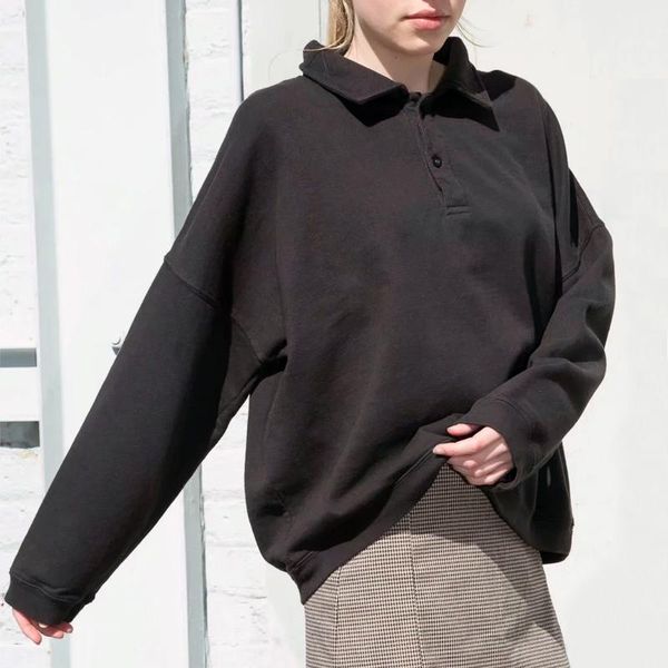 women's hoodies & sweatshirts women oversized fit long sleeve collared 1/4 button up sweatshirt casual pullover, Black
women's hoodies & sweatshirts women oversized fit long sleeve collared 1/4 button up sweatshirt casual pullover, Black