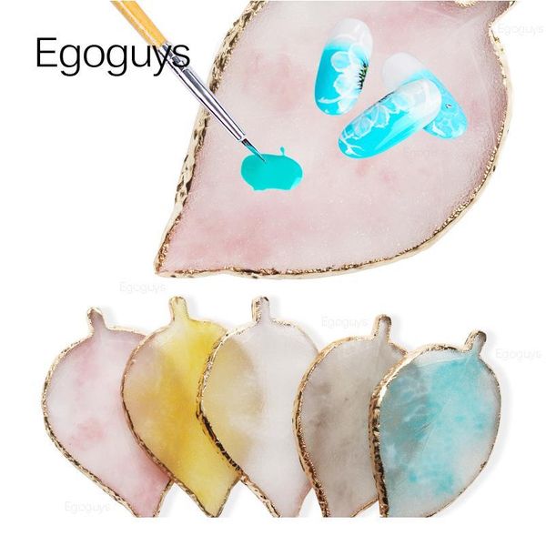 1pc leaf shape resin agate stone nail art color palette mixing paint plate pad polish pallet diy manicure practice hold qylihx
1pc leaf shape resin agate stone nail art color palette mixing paint plate pad polish pallet diy manicure practice hold qylihx