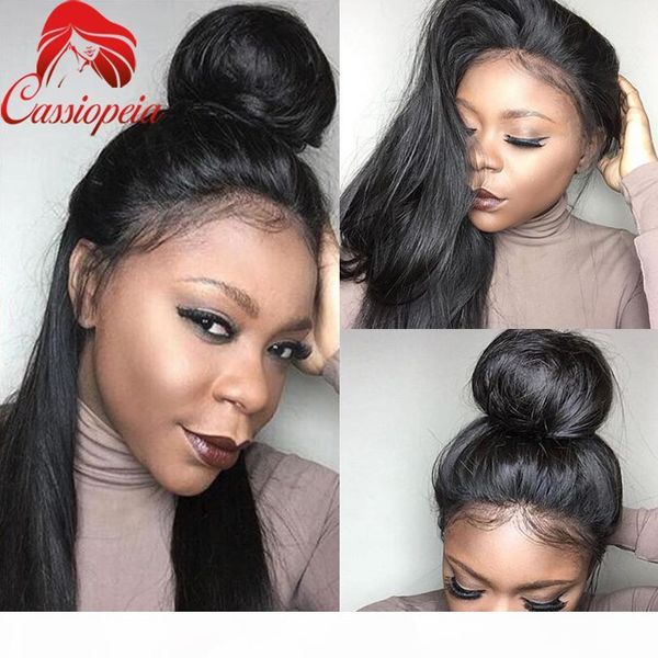 full lace silky straight wigs with baby hair for black women brazilian virgin human hair high ponytail lace front wig ing, Black;brown
full lace silky straight wigs with baby hair for black women brazilian virgin human hair high ponytail lace front wig ing, Black;brown