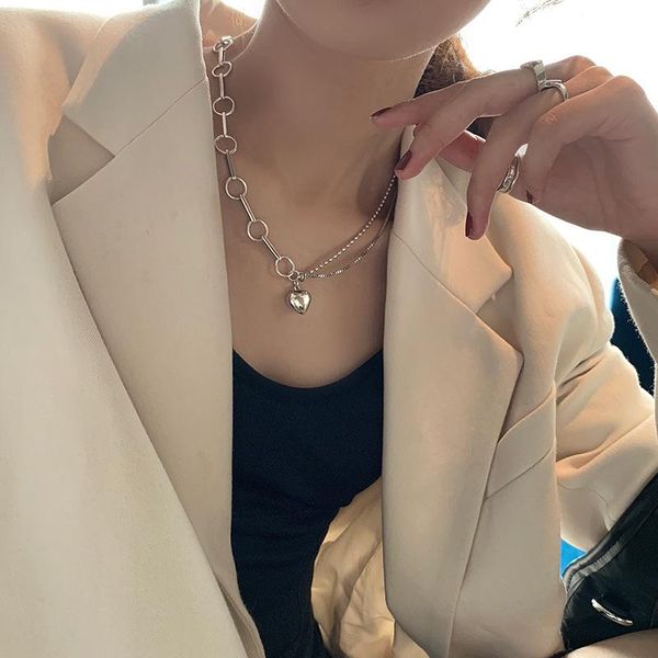 chains s925 sterling silver necklace for women korean retro love simple jewelry wholesale
chains s925 sterling silver necklace for women korean retro love simple jewelry wholesale