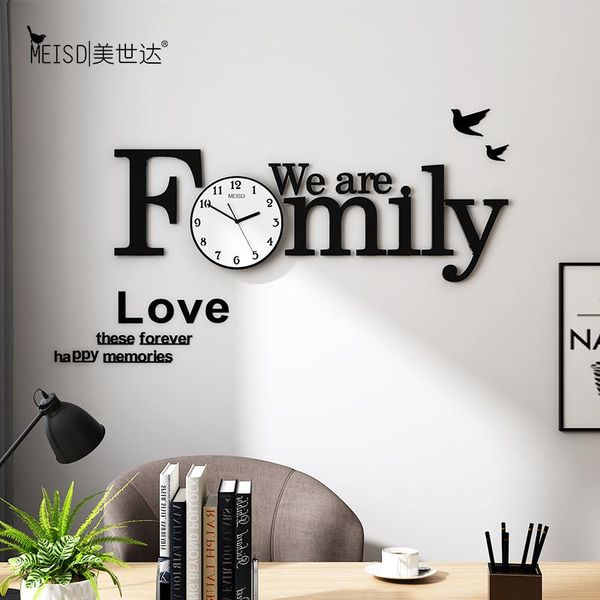 wall clocks family alphabet diy clock modern design punch 3d large decorative living room shining home decor
wall clocks family alphabet diy clock modern design punch 3d large decorative living room shining home decor