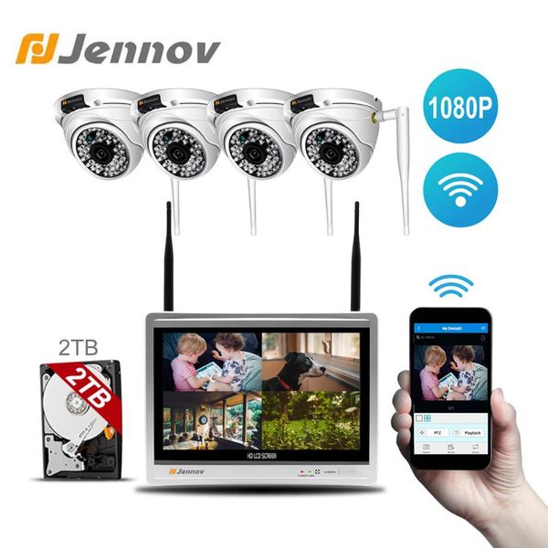 jennov video surveillance 4ch 1080p cctv nvr wifi wireless security camera system outdoor waterproof ip 66 12 inch lcd monitor
jennov video surveillance 4ch 1080p cctv nvr wifi wireless security camera system outdoor waterproof ip 66 12 inch lcd monitor