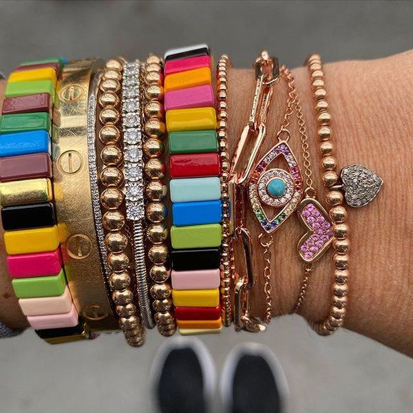 charm bracelets romantic colorful lobster evil eye bracelet adjustable thin rolo chain mujer pulseras micro cz round jewelry findings bangle, Golden;silver
charm bracelets romantic colorful lobster evil eye bracelet adjustable thin rolo chain mujer pulseras micro cz round jewelry findings bangle, Golden;silver