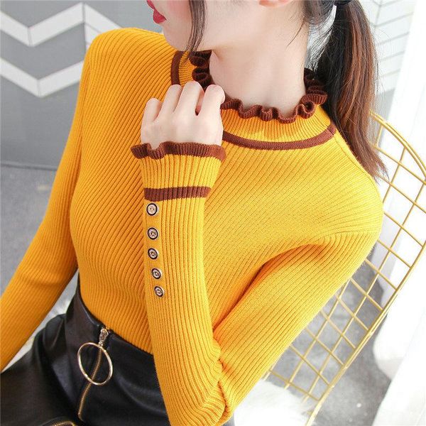 women's sweaters 2021 winter knitting women and pullovers jumper long sleeve turtleneck slim casual ladies knitted sweater p686, White;black
women's sweaters 2021 winter knitting women and pullovers jumper long sleeve turtleneck slim casual ladies knitted sweater p686, White;black