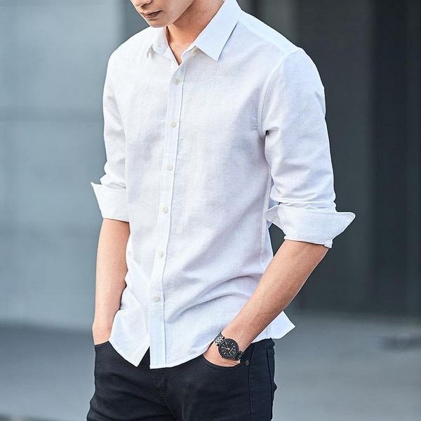 mrmt 2020 brand spring new men's shirts cotton and linen shirts for male fashion long sleeves pure color linen, White;black
mrmt 2020 brand spring new men's shirts cotton and linen shirts for male fashion long sleeves pure color linen, White;black