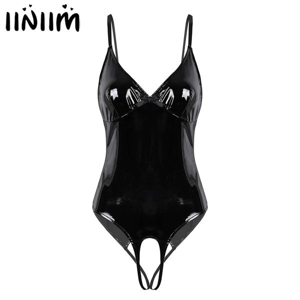 iiniim womens lingerie body suit femme open crotch wetlook costumes leather straps crotchless sissy clubwear bodysuit catsuit y200401, Black;white
iiniim womens lingerie body suit femme open crotch wetlook costumes leather straps crotchless sissy clubwear bodysuit catsuit y200401, Black;white