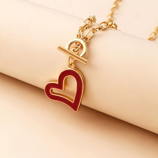 selling jewelry women's fashion popular love cold wind red love sweater chain, Silver
selling jewelry women's fashion popular love cold wind red love sweater chain, Silver