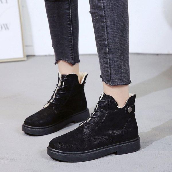 snow boots 2019 classic flats suede women winter boots warm fur plush insole ankle women shoes lace-up shoes mujer1, Black
snow boots 2019 classic flats suede women winter boots warm fur plush insole ankle women shoes lace-up shoes mujer1, Black