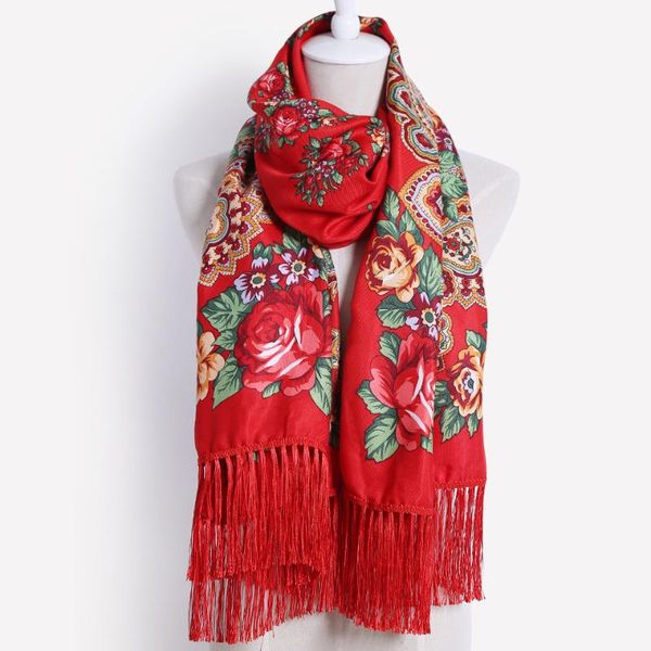 scarves ethnic style women floral print russian scarf ladies long national hijab head wrap winter shawl fringed, Blue;gray
scarves ethnic style women floral print russian scarf ladies long national hijab head wrap winter shawl fringed, Blue;gray