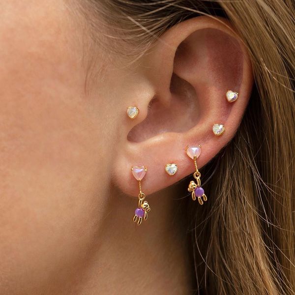 2021 new design cute lovely small earring for girl women white heart cz sweet panda charm drop earring fashion jewelry, Golden;silver
2021 new design cute lovely small earring for girl women white heart cz sweet panda charm drop earring fashion jewelry, Golden;silver