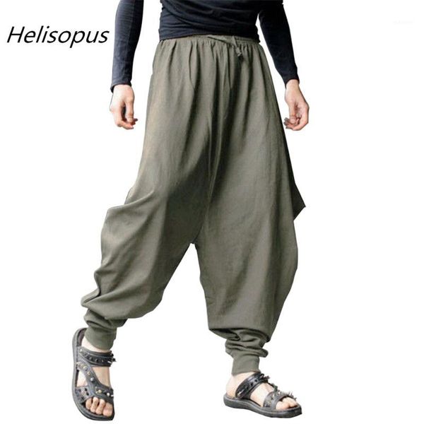helisopus men's low drop crotch loose harem baggy pants japanese samurai style cotton trousers1, Black
helisopus men's low drop crotch loose harem baggy pants japanese samurai style cotton trousers1, Black