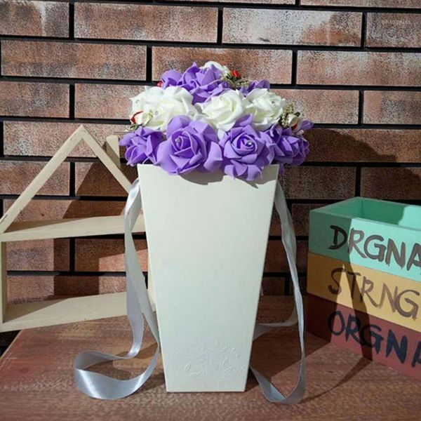 plastic flower pot nordic style vase kraft paper bag flower box waterproof handbag rectangular hand carry arrangement bag1
plastic flower pot nordic style vase kraft paper bag flower box waterproof handbag rectangular hand carry arrangement bag1