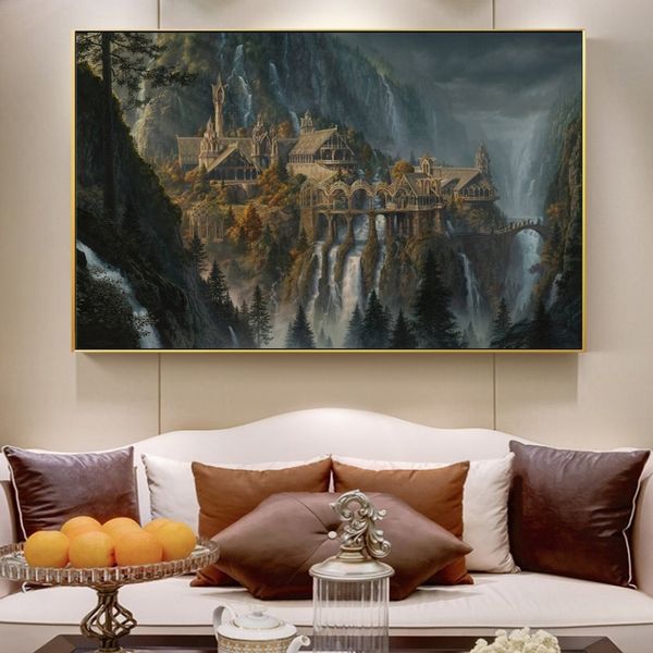 lord of the rings rivendell fairyland movie poster prints film canvas painting modern wall art picture for room home decoration
lord of the rings rivendell fairyland movie poster prints film canvas painting modern wall art picture for room home decoration