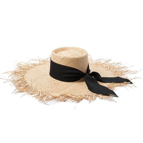 classical women fringed brim straw black wide ribbon bowknot raffia sun ladies travel beach summer bucket hat c0123, Blue;gray
classical women fringed brim straw black wide ribbon bowknot raffia sun ladies travel beach summer bucket hat c0123, Blue;gray