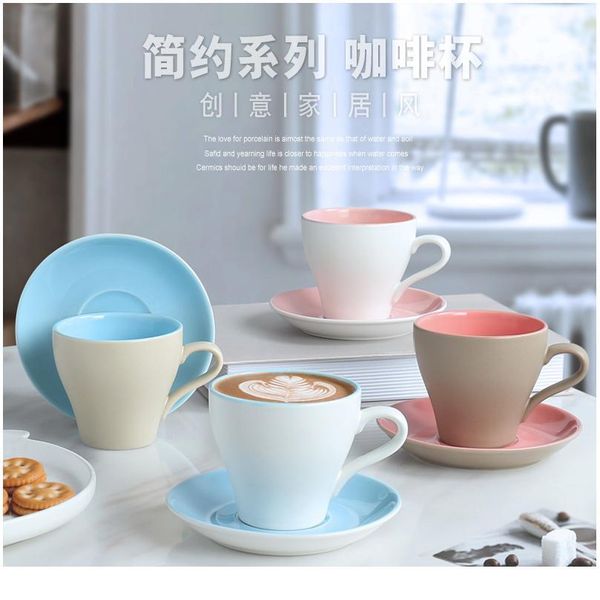 creative coffee cup and saucer set ceramic breakfast milk cup afternoon tea cup european simple style water cafe wit bbyzdd 
creative coffee cup and saucer set ceramic breakfast milk cup afternoon tea cup european simple style water cafe wit bbyzdd