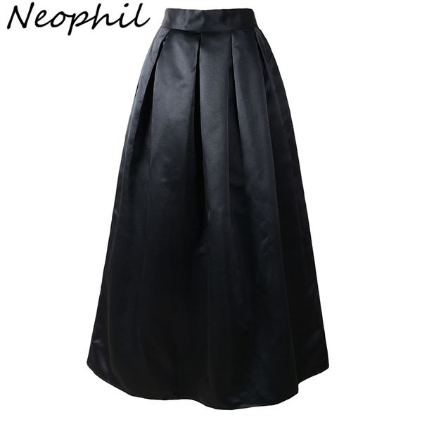 neophil 100cm black basic muslim women maxi long pleated skirts high waist ladies ball gown skater flare saia longa ms08025 201109
neophil 100cm black basic muslim women maxi long pleated skirts high waist ladies ball gown skater flare saia longa ms08025 201109