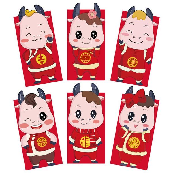 greeting cards 6pcs 2021 ox year red envelope cartoon cute cow pattern 3-d special-shaped thickened money bag chinese supplies
greeting cards 6pcs 2021 ox year red envelope cartoon cute cow pattern 3-d special-shaped thickened money bag chinese supplies