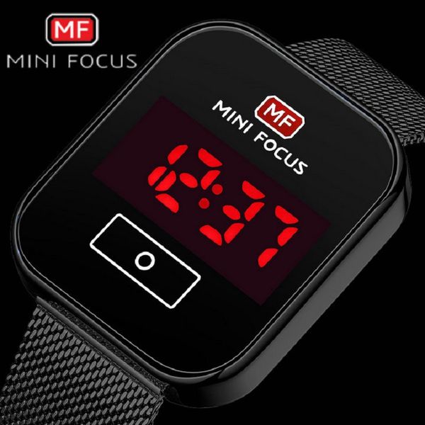 minifocus sports cool black smart touch screen watch men auto date rectangle watches fashion metal mesh belt waterproof clocks, Slivery;brown
minifocus sports cool black smart touch screen watch men auto date rectangle watches fashion metal mesh belt waterproof clocks, Slivery;brown