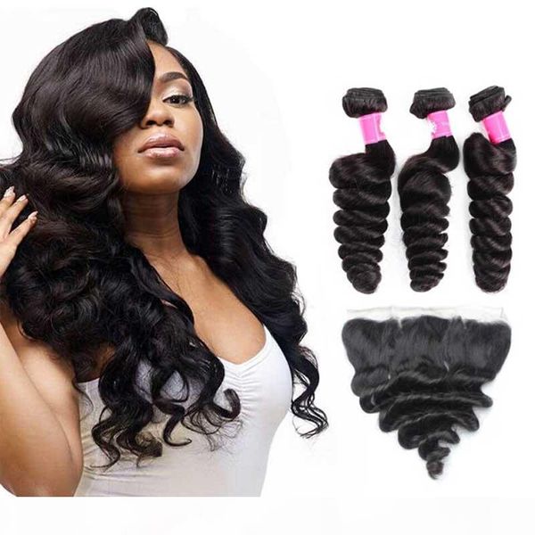 8a virgin brazilian loose wave hair bundles with lace frontal closure 1b peruvian human hair bundles with frontal deal forawme part, Black
8a virgin brazilian loose wave hair bundles with lace frontal closure 1b peruvian human hair bundles with frontal deal forawme part, Black