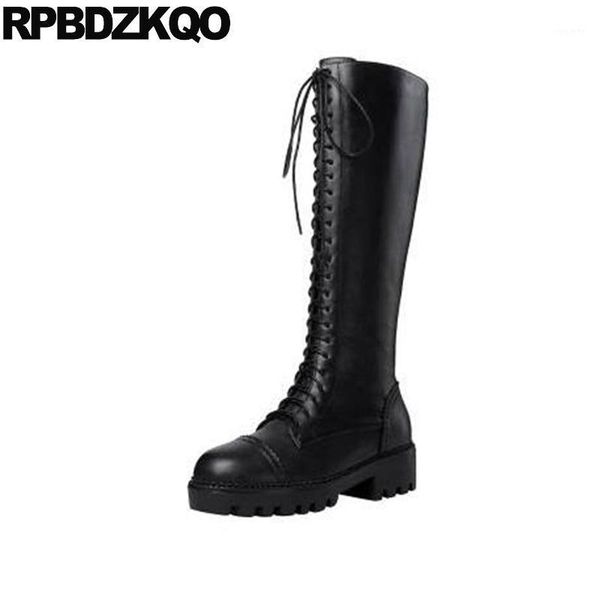 shoes knee high faux fur chunky long genuine leather round toe tall 2020 women fall winter handmade black side zip boots lace up1
shoes knee high faux fur chunky long genuine leather round toe tall 2020 women fall winter handmade black side zip boots lace up1