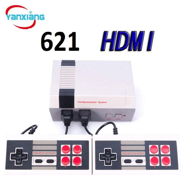 10pcs Nes 621 Hdmi Handheld Game Console Video Consoles 2 Controllers Portable For Nes Games Yx-621-a