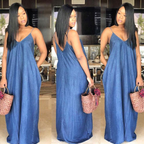 strapless beach maxi long dress 2019 summer boho women v neck backless casual loose solid denim dresses plus size vestidos, Black;gray
strapless beach maxi long dress 2019 summer boho women v neck backless casual loose solid denim dresses plus size vestidos, Black;gray