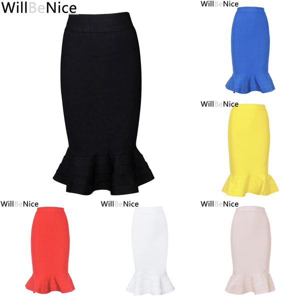 willbenice 2019 new arrival nude mermaid fishtail high waist knee length bandage pencil skirts q1209, Black
willbenice 2019 new arrival nude mermaid fishtail high waist knee length bandage pencil skirts q1209, Black