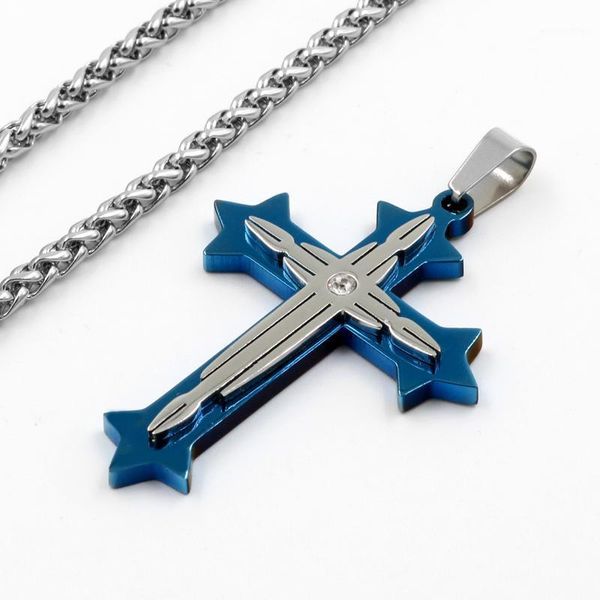 wholesale mens fashion necklace pendant stainless steel chain knight cross blue gold color christian men&women jesus jewelry1, Golden;silver
wholesale mens fashion necklace pendant stainless steel chain knight cross blue gold color christian men&women jesus jewelry1, Golden;silver