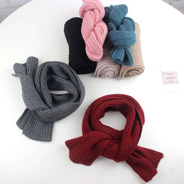 winter wool new children's warm autumn knitting boys' and girls' neutral baby's solid color scarf nl2m, Red;brown
winter wool new children's warm autumn knitting boys' and girls' neutral baby's solid color scarf nl2m, Red;brown
