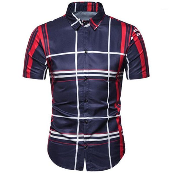 men's summer casual dress shirt 2020 plaid short sleeve british style casual blouses1, White;black
men's summer casual dress shirt 2020 plaid short sleeve british style casual blouses1, White;black