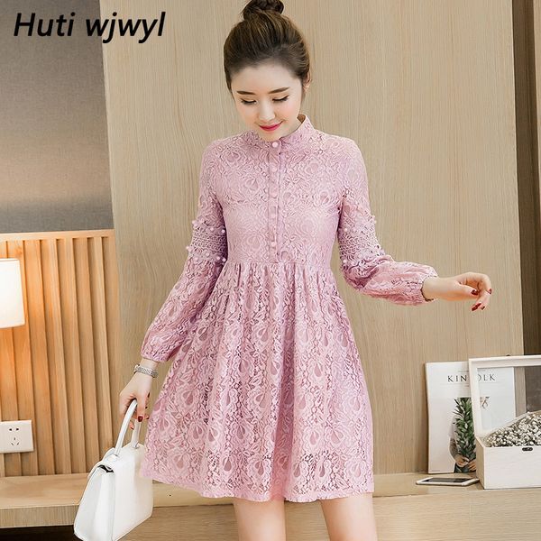 2019 autumn winter plus size vintage lace mini short dresses women elegant bodycon dress party long sleeve runway vestidos y200418, Black;pink
2019 autumn winter plus size vintage lace mini short dresses women elegant bodycon dress party long sleeve runway vestidos y200418, Black;pink