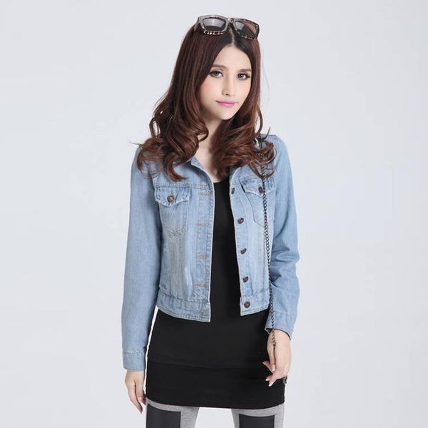 nice new vogue jackets women jean coats autumn spring casual style ladies denim jackets slim fit full length female, Black;brown
nice new vogue jackets women jean coats autumn spring casual style ladies denim jackets slim fit full length female, Black;brown