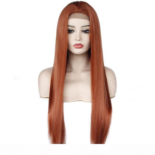 middle part natrual long straight orange red wig heat resistant fiber synthetic lace front copper red wigs for black women, Black;brown
middle part natrual long straight orange red wig heat resistant fiber synthetic lace front copper red wigs for black women, Black;brown