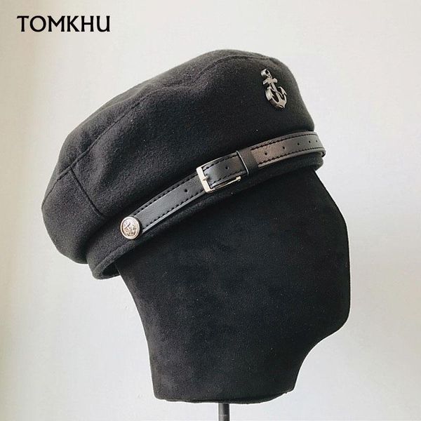2021 new fashion black winter hat belt decoration woolen cloth women hat warm flat newsboy cap ladies visor beret, Blue;gray
2021 new fashion black winter hat belt decoration woolen cloth women hat warm flat newsboy cap ladies visor beret, Blue;gray