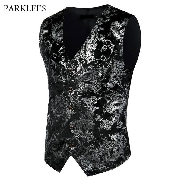 paisley flower steampunk suit vest men classic v neck slim fit single breasted flannel waistcoat mens marriage gilet homme 201106, Black;white
paisley flower steampunk suit vest men classic v neck slim fit single breasted flannel waistcoat mens marriage gilet homme 201106, Black;white