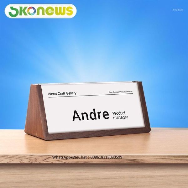 10 pcs tabletriangular card holder for meeting conferences office school solid wood sign holder1
10 pcs tabletriangular card holder for meeting conferences office school solid wood sign holder1