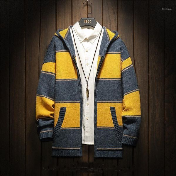 jddton winter men's cardigan hooded sweater patchwork stripe jacket casual fashion outerwear korean hoodie warm streetwear je6041, White;black
jddton winter men's cardigan hooded sweater patchwork stripe jacket casual fashion outerwear korean hoodie warm streetwear je6041, White;black