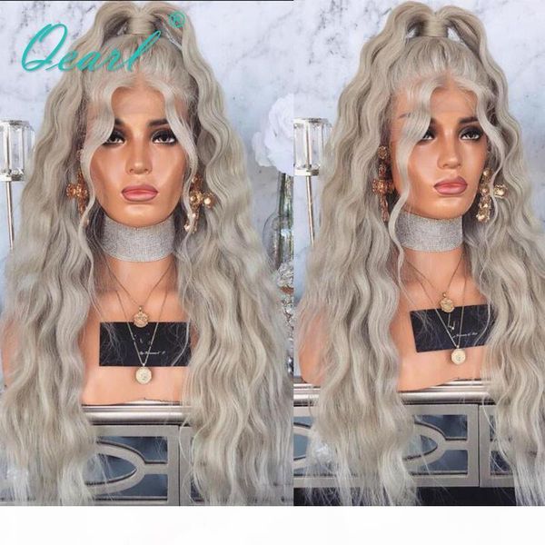 human hair lace front wig grey ashy water wave wigs 13x6 malaysian remy hair part 150% bleached knots preplucked qearl, Black;brown
human hair lace front wig grey ashy water wave wigs 13x6 malaysian remy hair part 150% bleached knots preplucked qearl, Black;brown
