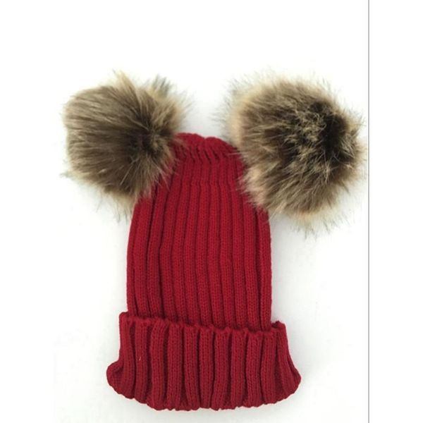 fashion parent-child caps cute infant baby pompon winter hat double fur ball hat mother kids warm knitted hat newborn be qylzpv, Yellow
fashion parent-child caps cute infant baby pompon winter hat double fur ball hat mother kids warm knitted hat newborn be qylzpv, Yellow