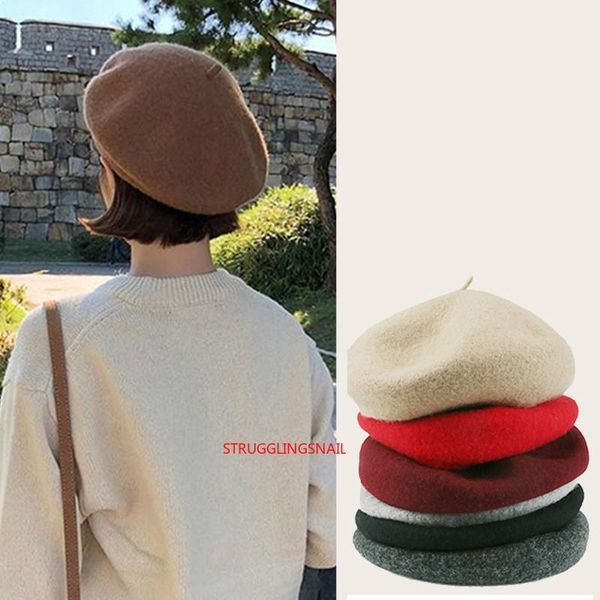wool beret hats women winter french hat girls solid color fashion autumn winter beret hat for women flat cap felt berets, Blue;gray
wool beret hats women winter french hat girls solid color fashion autumn winter beret hat for women flat cap felt berets, Blue;gray