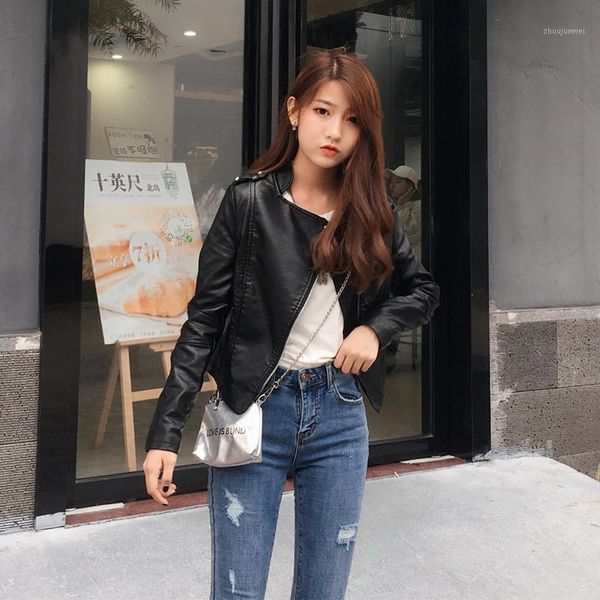 wholesale 2020 locomotive fashion pu jacket women short cut long sleeves plus size faux leather jacket for fashion lady1, Black
wholesale 2020 locomotive fashion pu jacket women short cut long sleeves plus size faux leather jacket for fashion lady1, Black